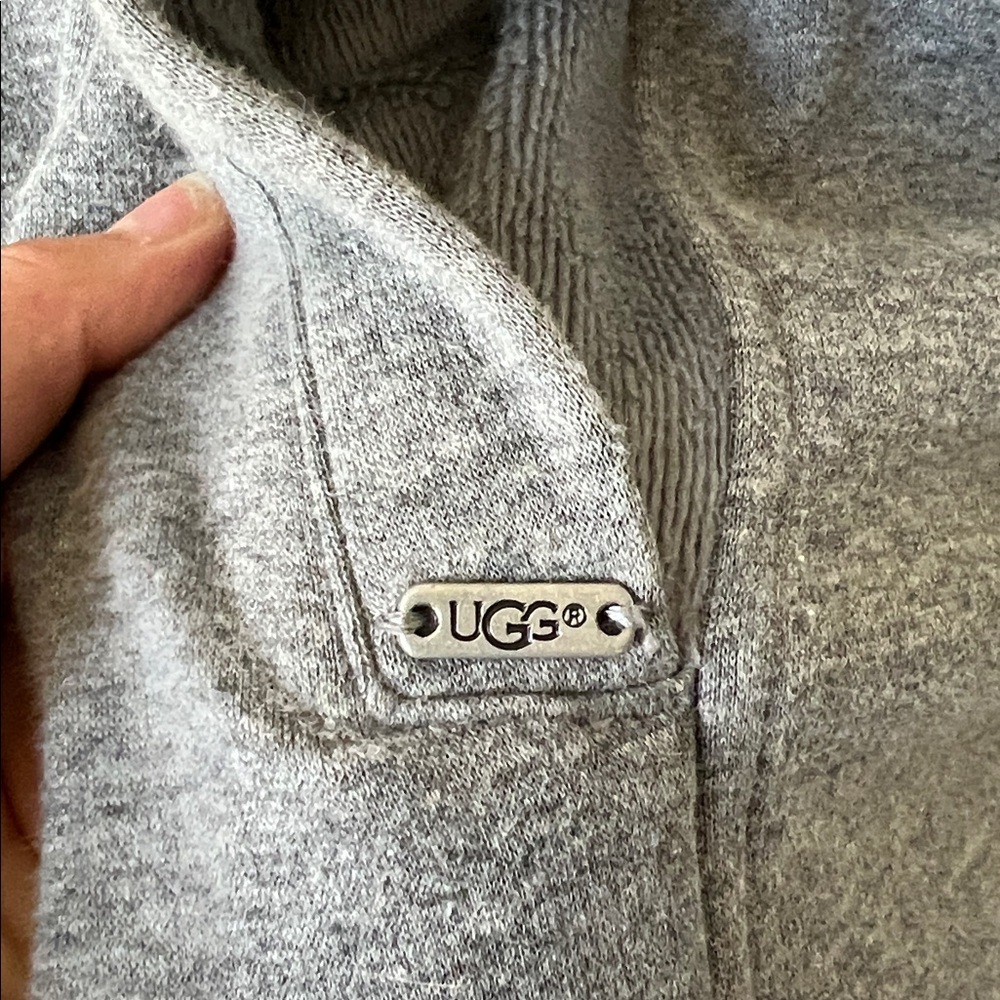 UGG Heather Gray Funnel Neck Poncho - Picture 5 of 9